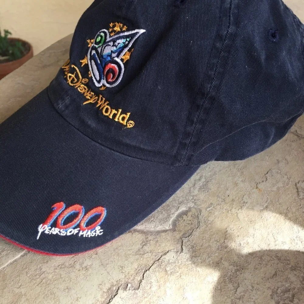 Walt Disney World Kids Baseball Hat One Size Fits‎ All Navy Blue